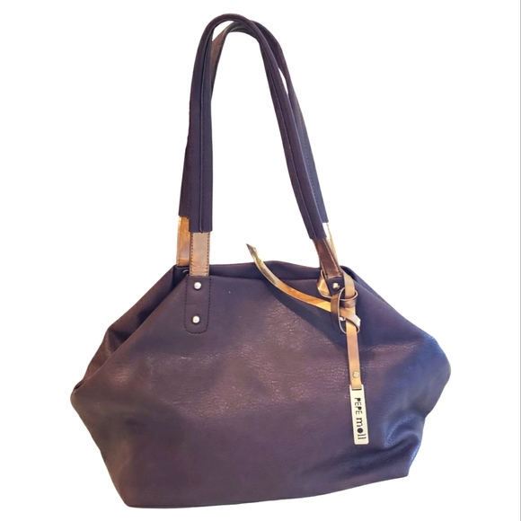 Pepe Moll Handbags - Pepe Moll Yorkshire Tote Shoulder Bag Plum Purple Rose Gold Synthetic
